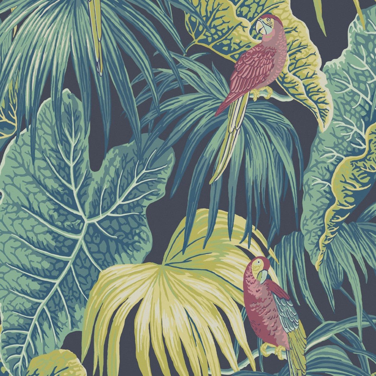 Amazon Wallpaper - Noir - Warner House - Premier Wallcovering