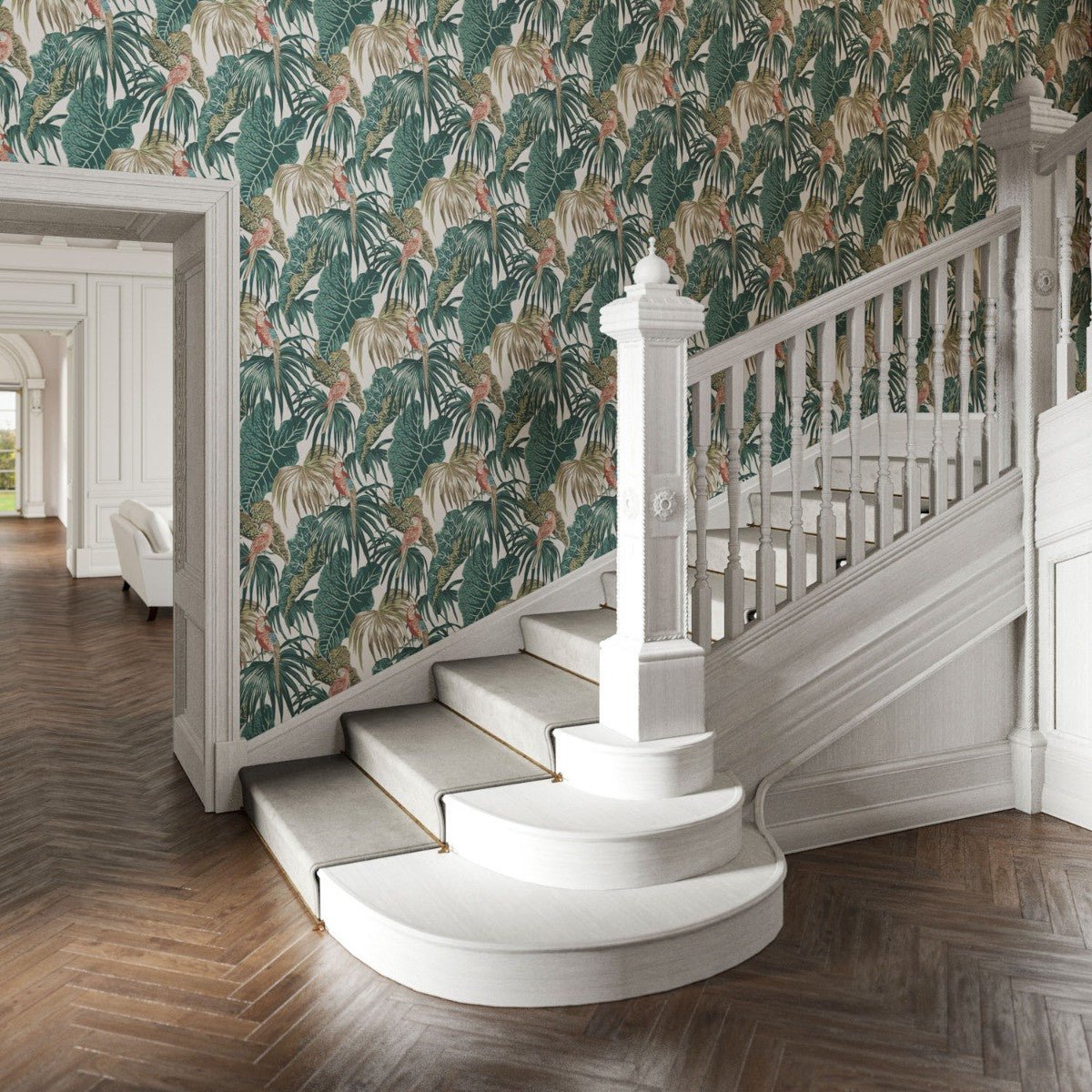 Amazon Wallpaper - Jade - Warner House - Premier Wallcovering