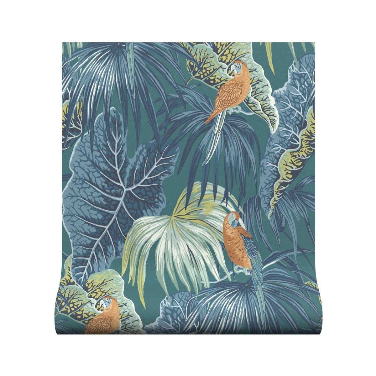 Amazon Wallpaper - Teal - Warner House - Premier Wallcovering