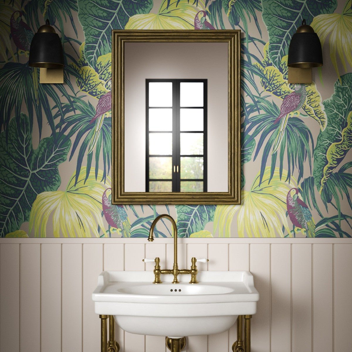 Amazon Wallpaper - Taupe - Warner House - Premier Wallcovering