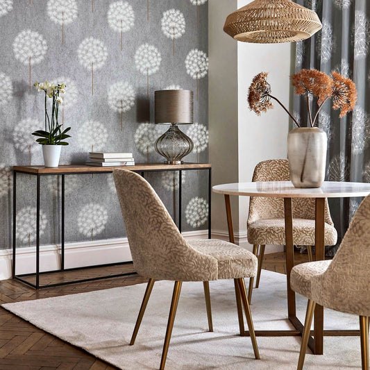 Amity Wallpaper - Pewter/Brass - HPUT111888 - Harlequin - Premier Wallcovering