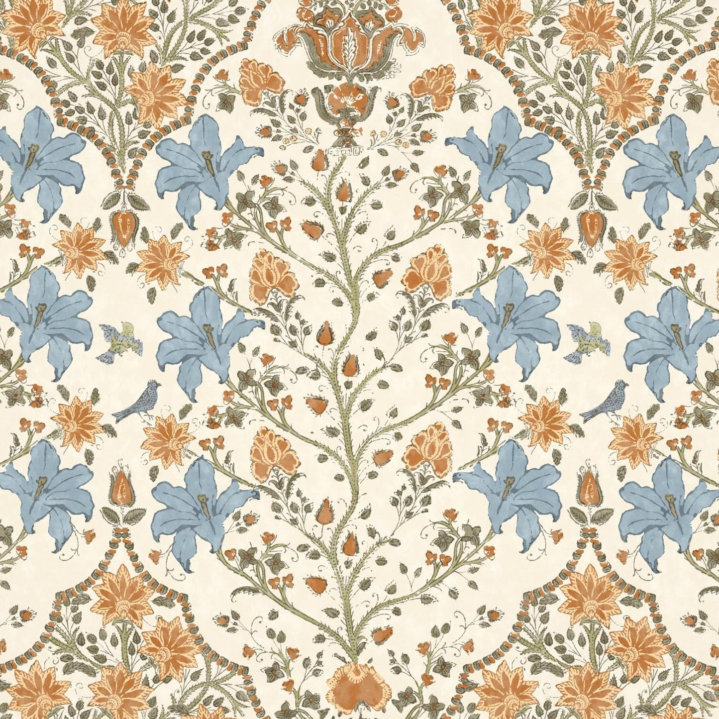 Amoli Wallpaper - Ginger - Warner House - Premier Wallcovering