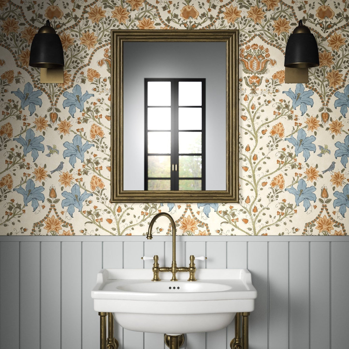 Amoli Wallpaper - Ginger - Warner House - Premier Wallcovering
