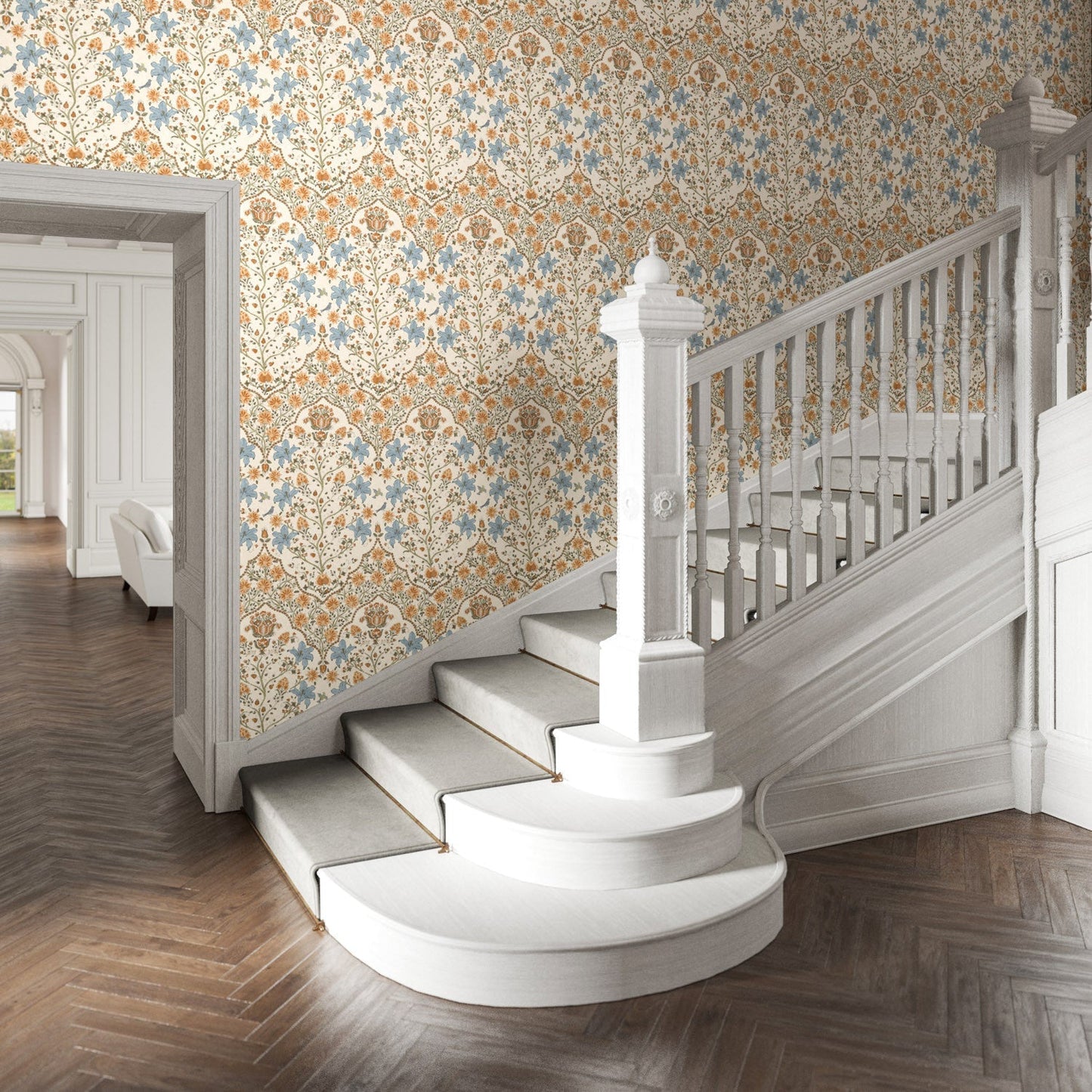 Amoli Wallpaper - Ginger - Warner House - Premier Wallcovering