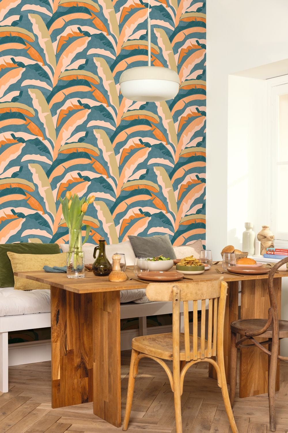 Ampleur Wallpaper - Bleu Canard - Caselio - 104566060 - Premier Wallcovering