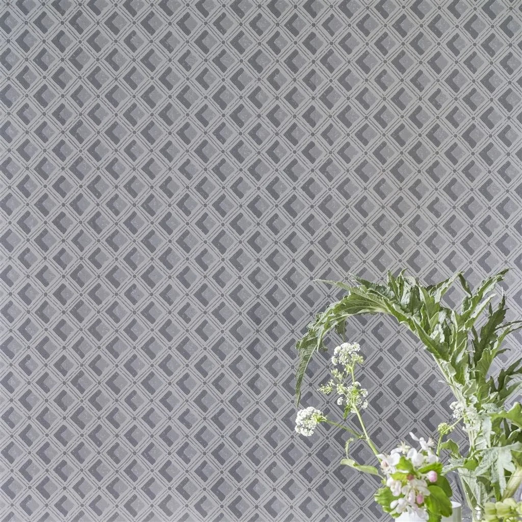 Amsee Geometric Wallpaper - Portcullis - English Heritage - PEH0002/03 - Premier Wallcovering