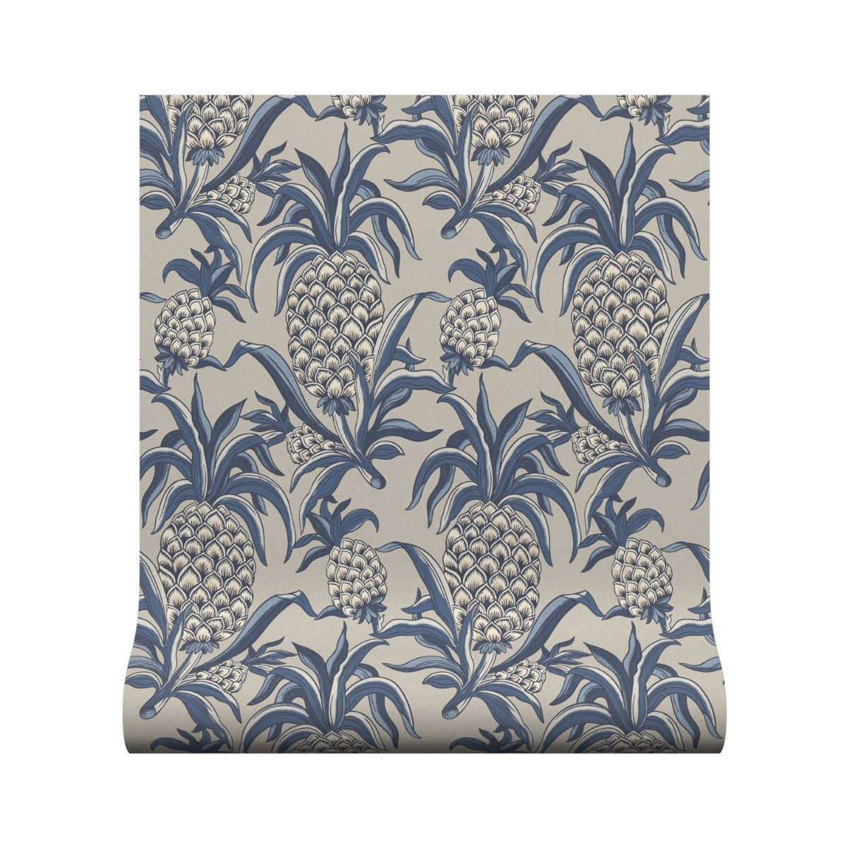 Ananas Wallpaper - Taupe - Warner House - Premier Wallcovering
