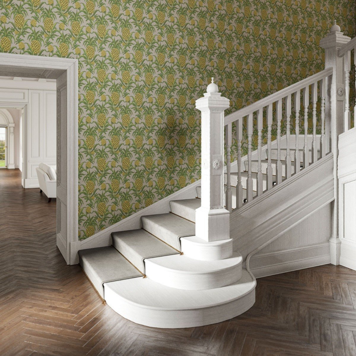 Ananas Wallpaper - Citrus - Warner House - Premier Wallcovering