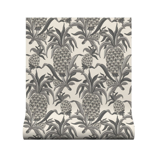 Ananas Wallpaper - Natural - Warner House - Premier Wallcovering