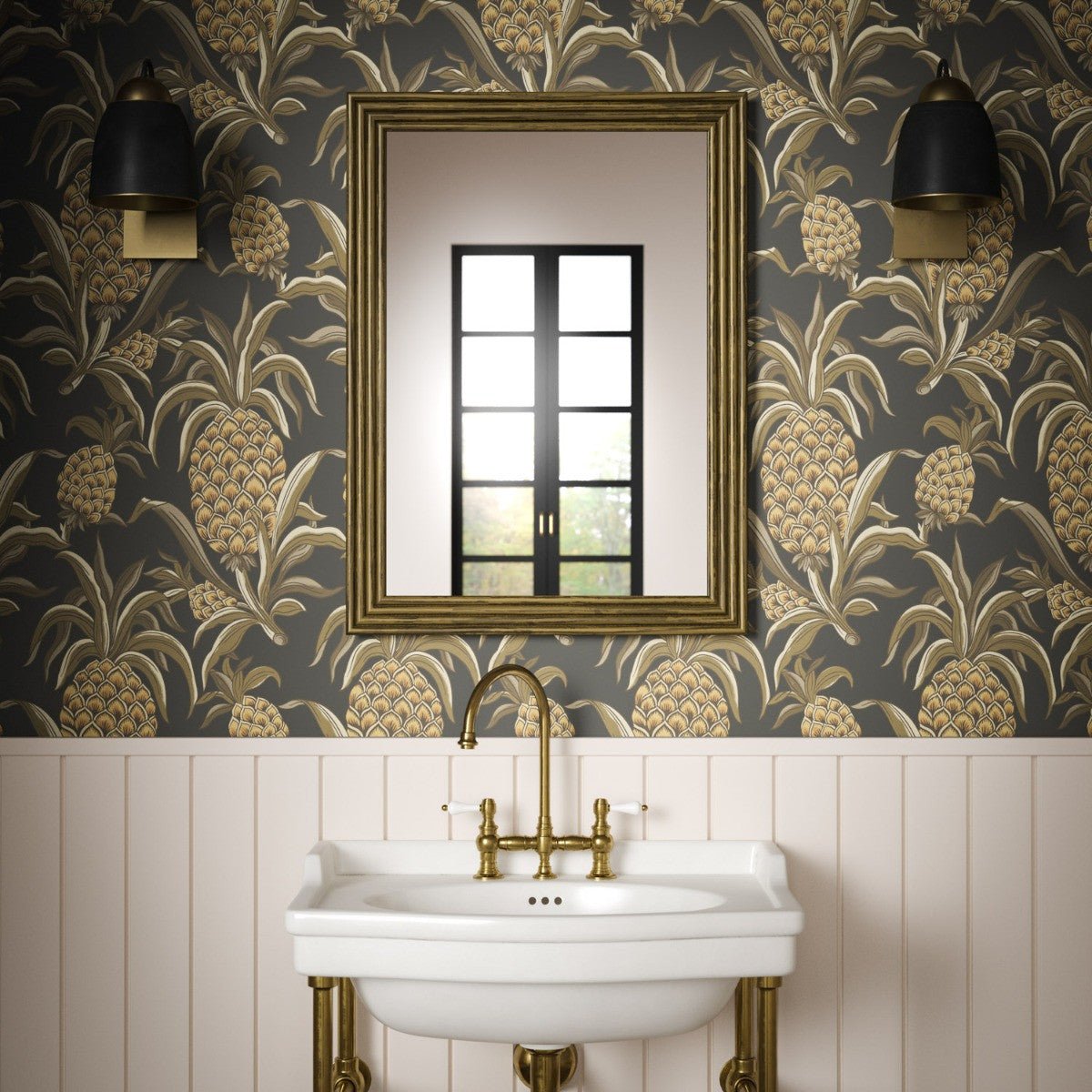 Ananas Wallpaper - Spice - Warner House - Premier Wallcovering