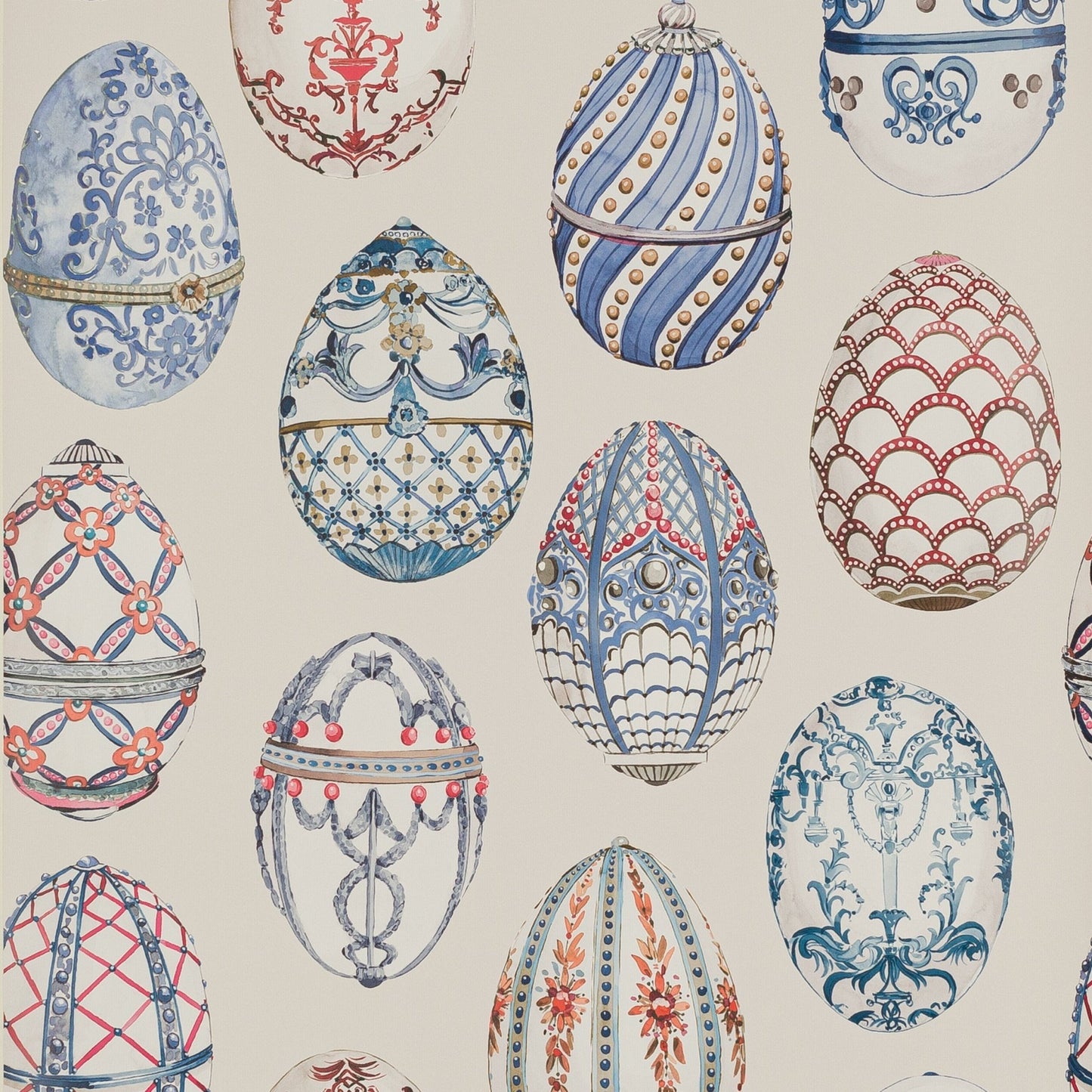 Anastasia Wallpaper - Saphir - Manuel Canovas - 03112-03 - Premier Wallcovering