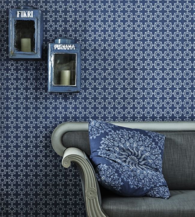 Anchor Tile Wallpaper - Marine - BG1000102 - Barneby Gates - Premier Wallcovering