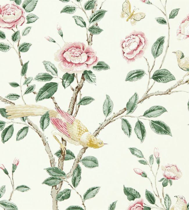 Andhara Wallpaper - Rose/Cream - DCPW216795 - Sanderson - Premier Wallcovering