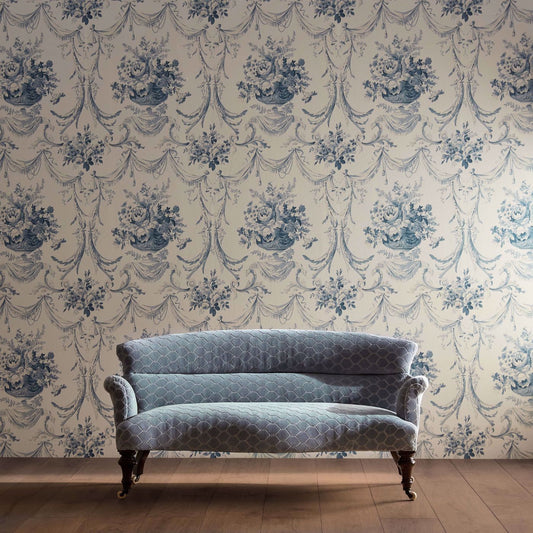 Andromeda's Cup Wallpaper - Olympic Blue - DGDW217316 - Sanderson - Premier Wallcovering