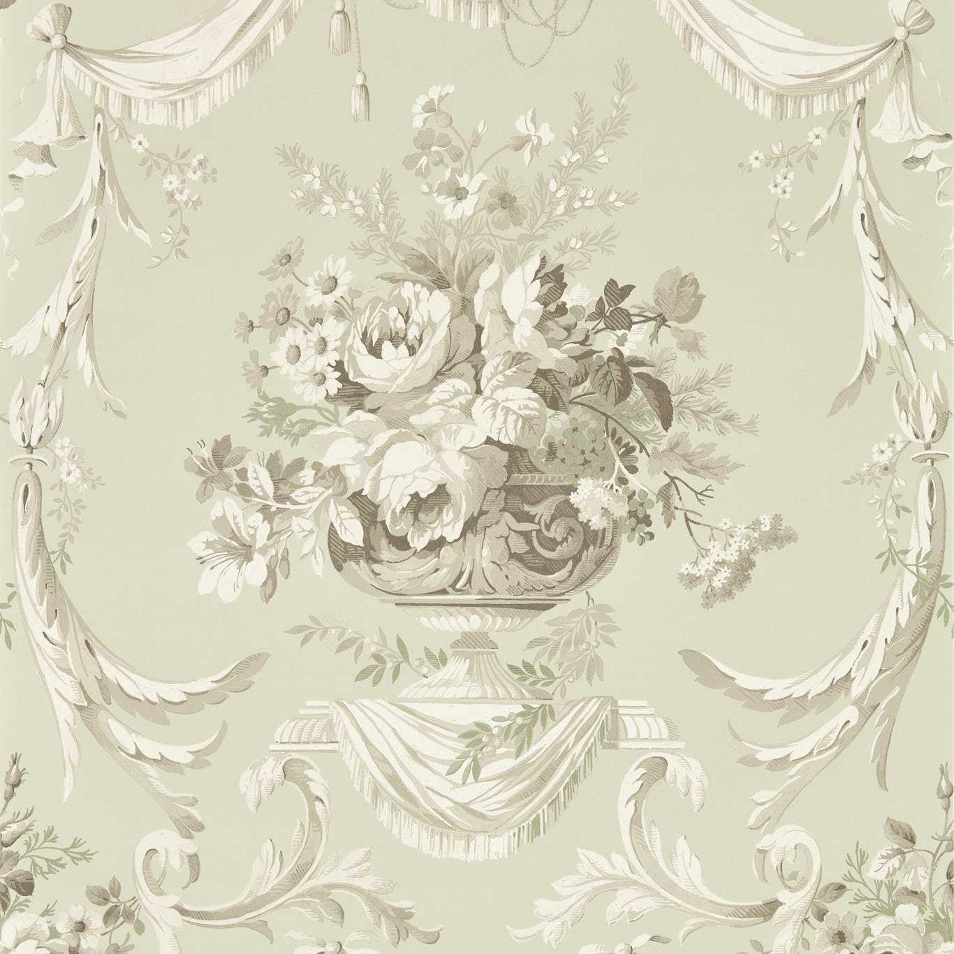Andromeda's Cup Wallpaper - Celadon - DGDW217318 - Sanderson - Premier Wallcovering