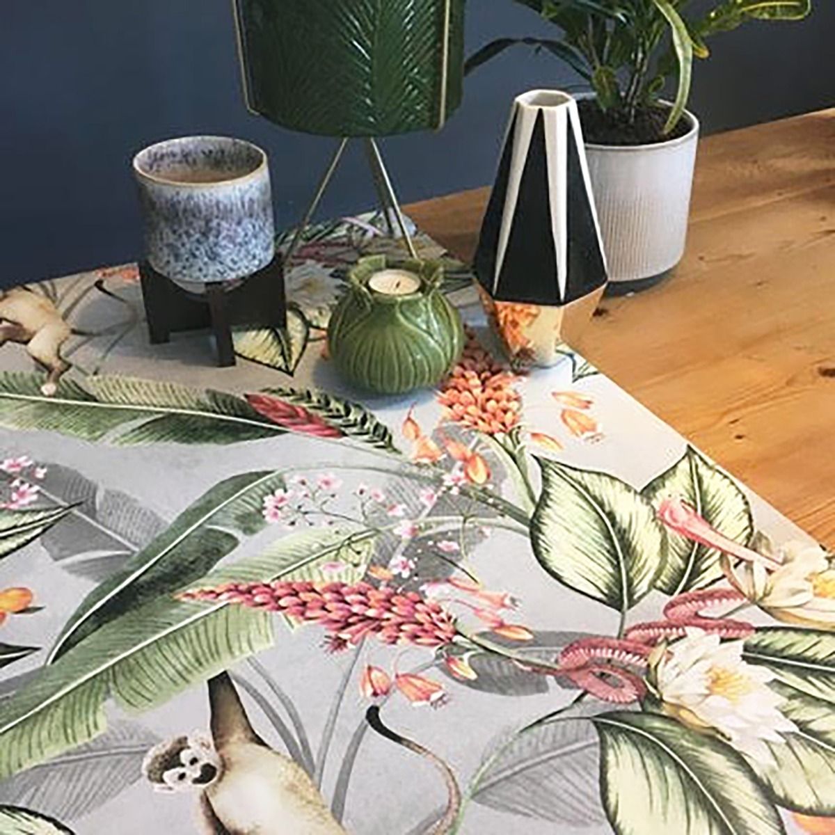 Animal Garden Floral Wallpaper - Grey - Belgravia - 5500 - Premier Wallcovering
