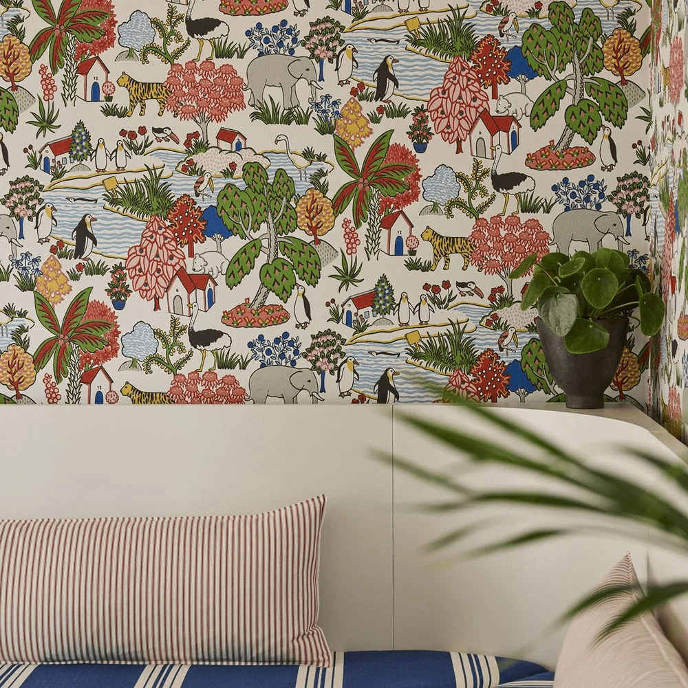 Animal Kingdom Wallpaper - Atomic - Little Greene - 0231ANATOMI - Premier Wallcovering