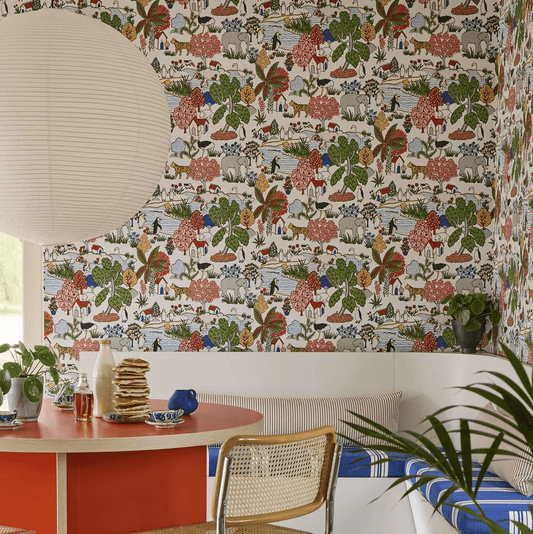 Animal Kingdom Wallpaper - Atomic - Little Greene - 0231ANATOMI - Premier Wallcovering