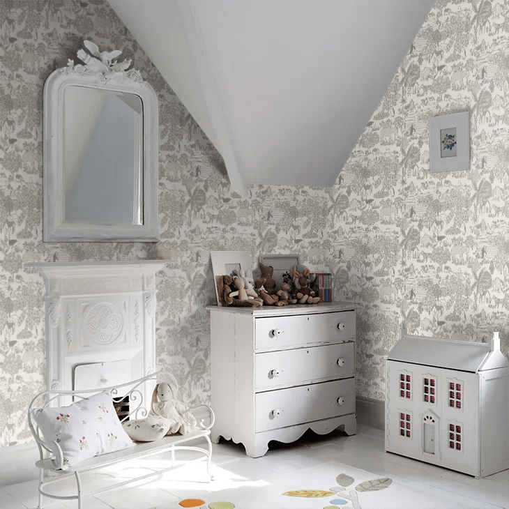 Animal Kingdom Wallpaper - Portland Stone - Little Greene - 0231ANPORTL - Premier Wallcovering