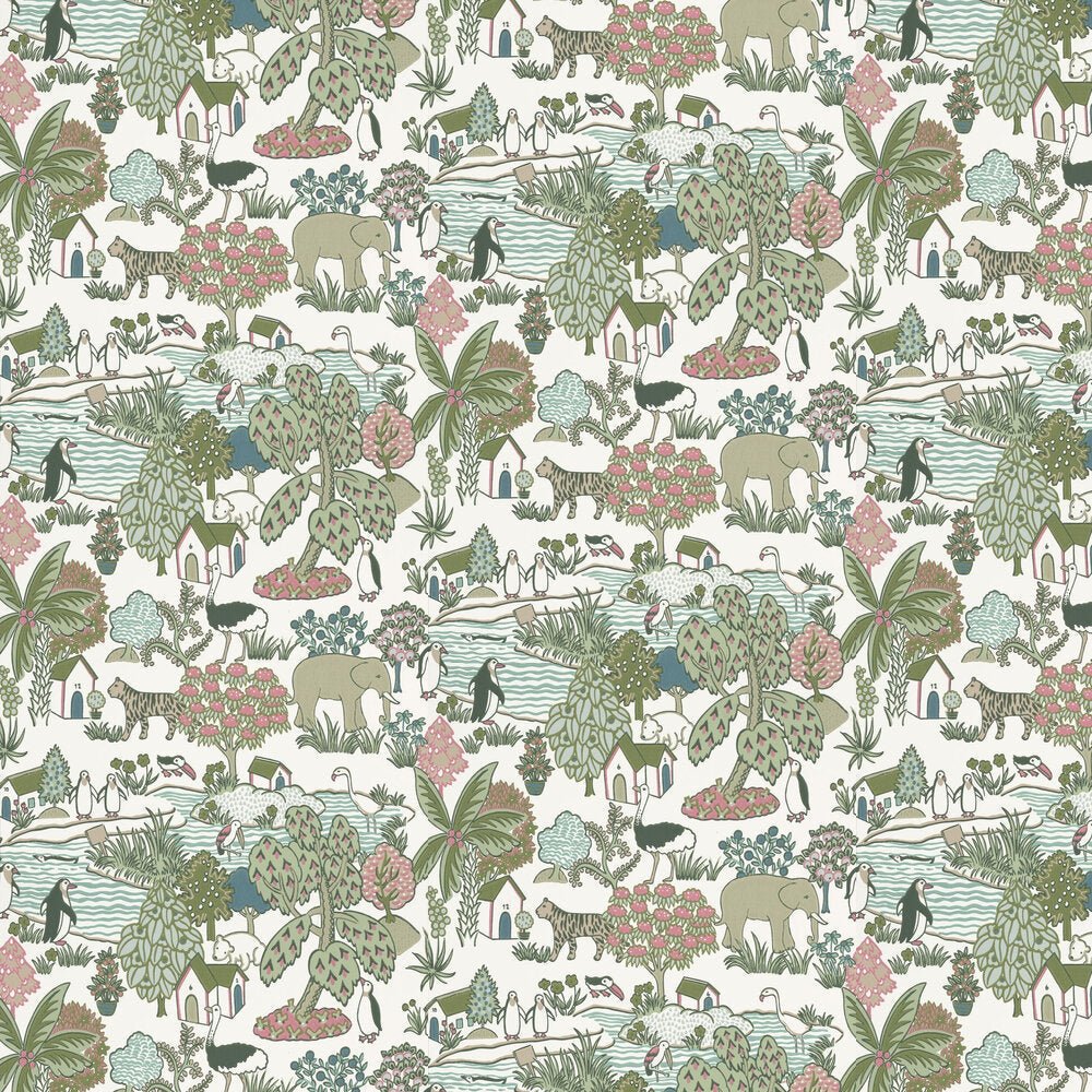 Animal Kingdom Wallpaper - Puck - Little Greene - 0231ANPUCKZ - Premier Wallcovering