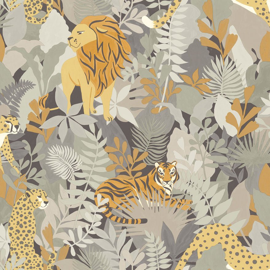 Animal Kingdom Wallpaper - Neutral - Holden Décor - 13072 - Premier Wallcovering