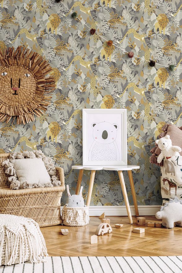 Animal Kingdom Wallpaper - Neutral - Holden Décor - 13072 - Premier Wallcovering