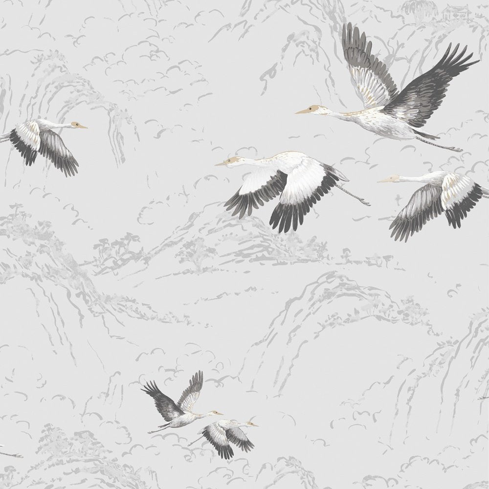 Animalia Wallpaper - Silver - Laura Ashley - 113394 - Premier Wallcovering