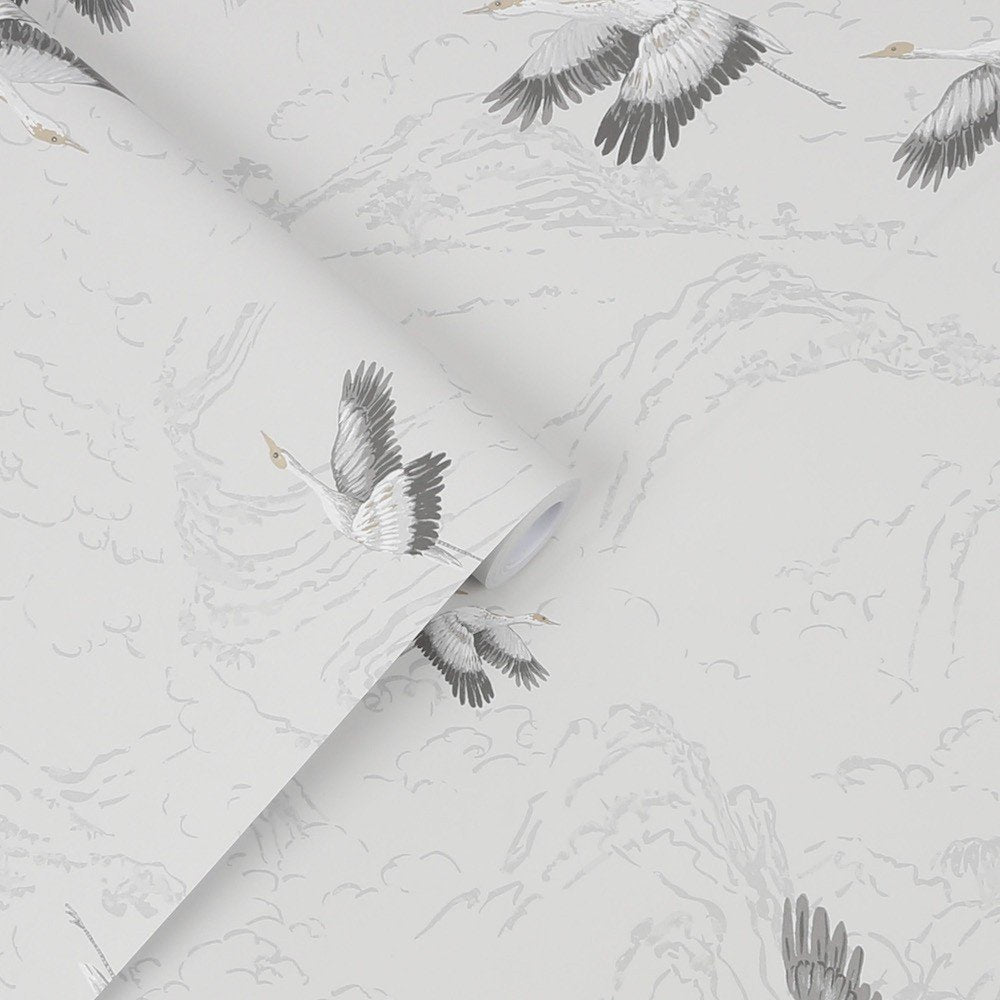Animalia Wallpaper - Silver - Laura Ashley - 113394 - Premier Wallcovering