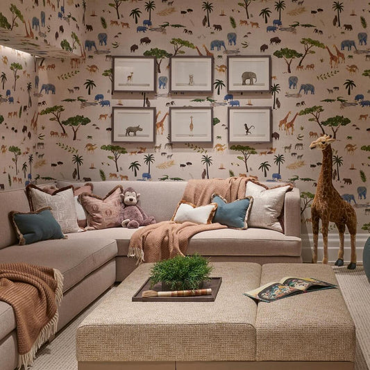 Animalis Wallpaper - Multicolor - Andrew Martin - HFANMU - Premier Wallcovering