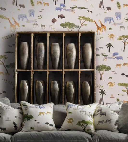 Animalis Wallpaper - Multicolor - Andrew Martin - HFANMU - Premier Wallcovering