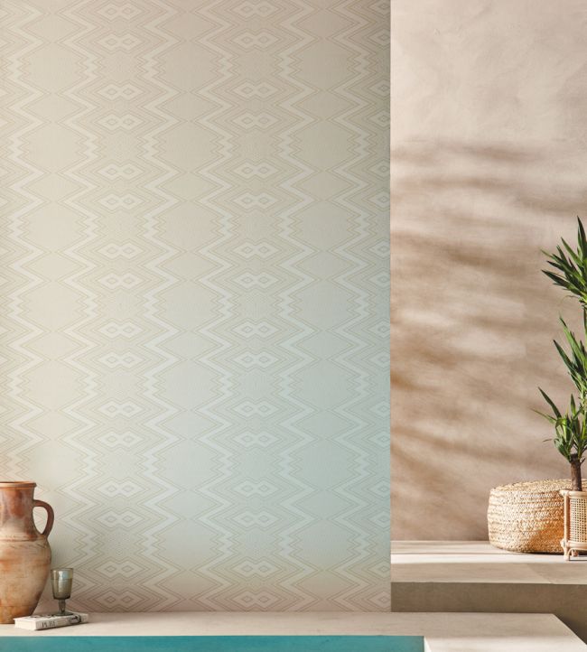 Ankara Wallpaper - Sail Cloth/ Diffused Light - HQN2112847 - Harlequin - Premier Wallcovering