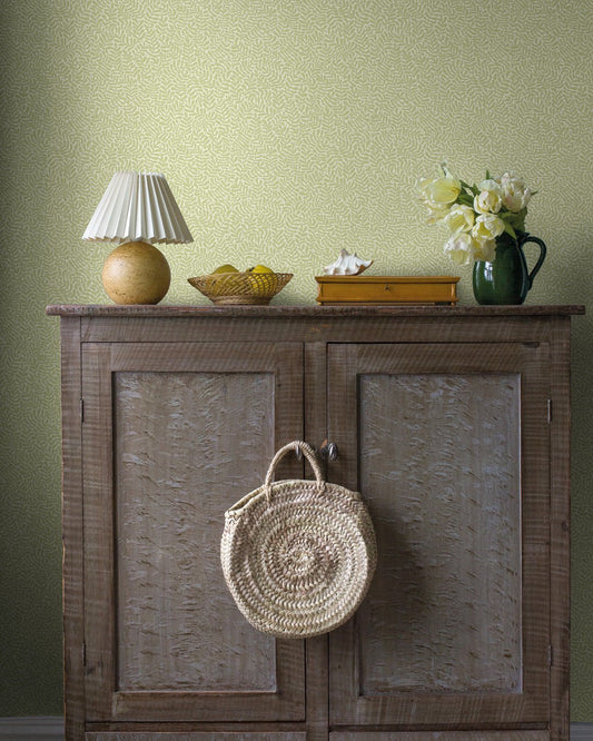 Anna Wallpaper - Light Green - Midbec - 55001 - Premier Wallcovering