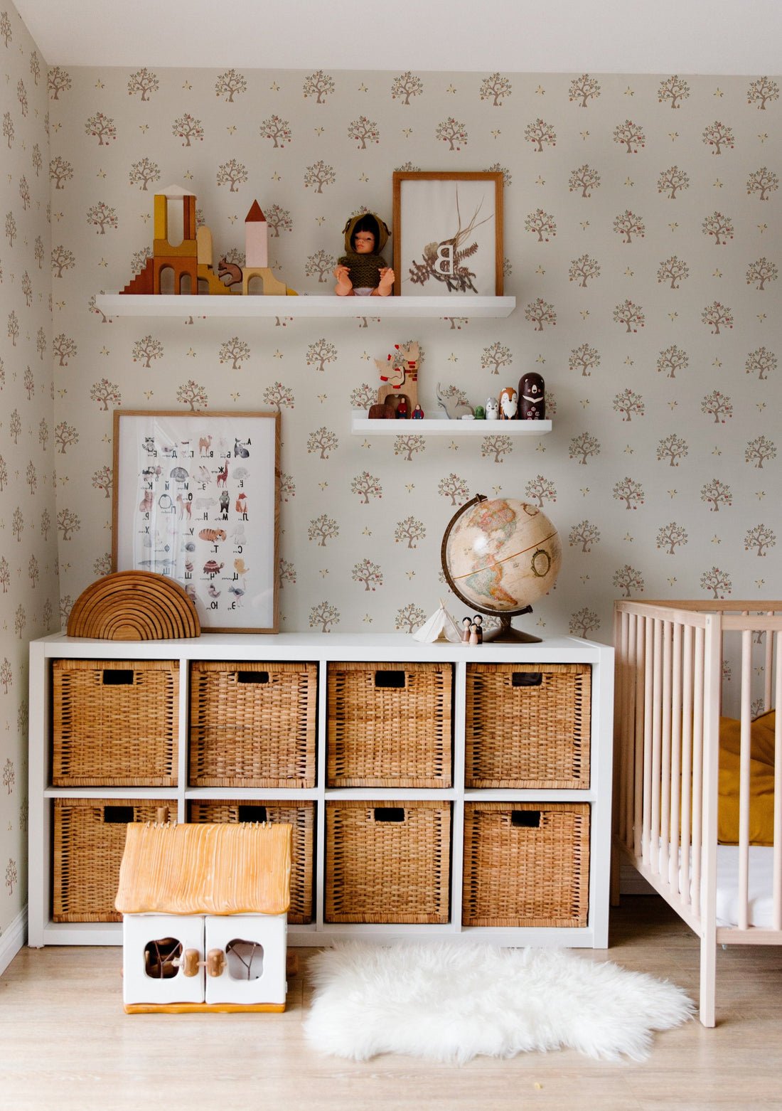 Annika Wallpaper - Sand - Summer Gray - Premier Wallcovering