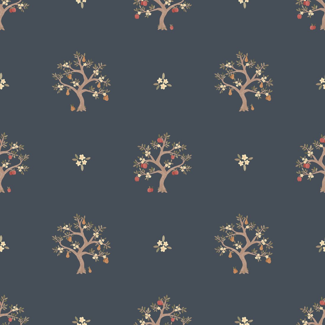 Annika Wallpaper - Night Sky - Summer Gray - Premier Wallcovering