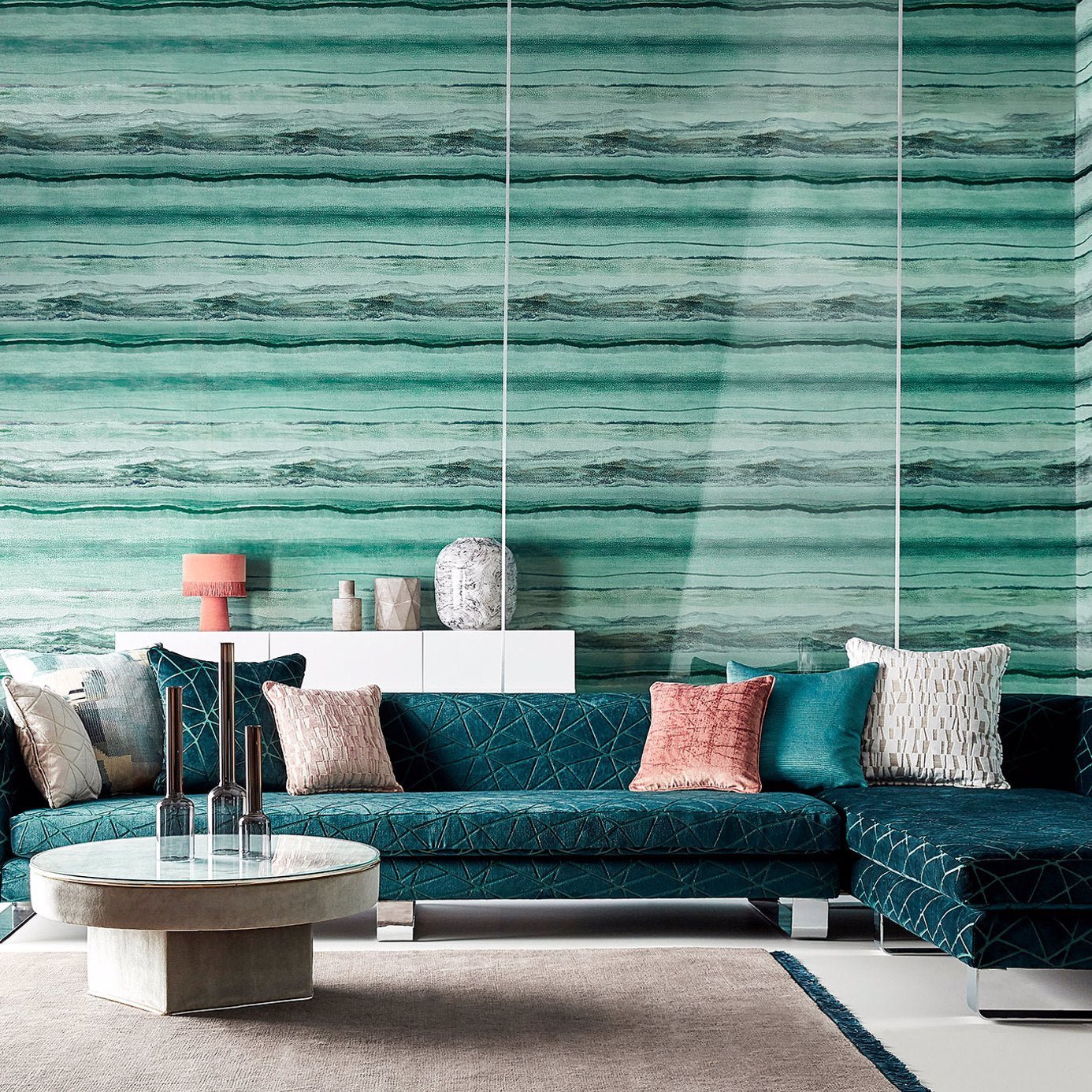 Anthology Vitruvius Wallpaper - Limestone / Concrete - EVIW112059 - Harlequin - Premier Wallcovering