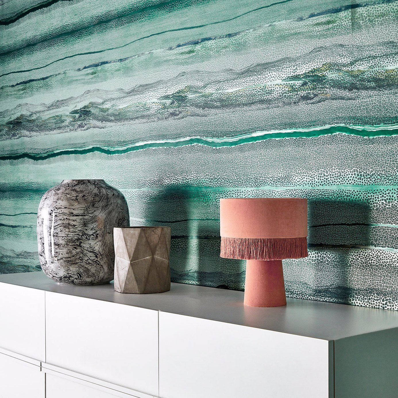 Anthology Vitruvius Wallpaper - Limestone / Concrete - EVIW112059 - Harlequin - Premier Wallcovering