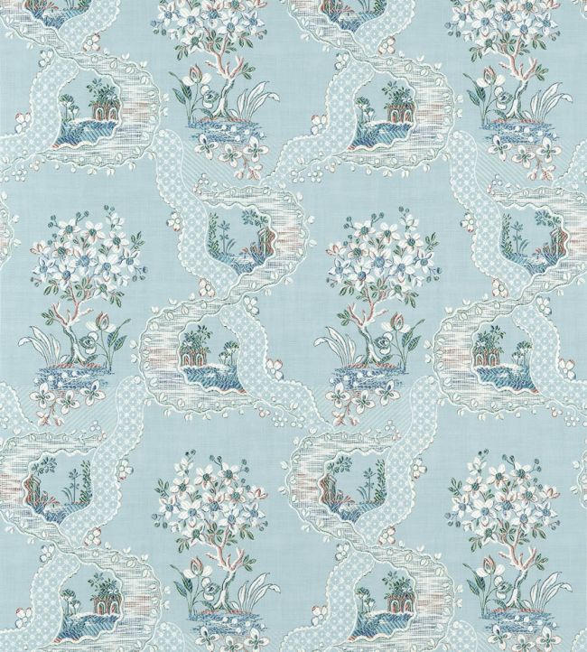 Antoinette Wallpaper - Blue - Anna French - AT16156 - Premier Wallcovering