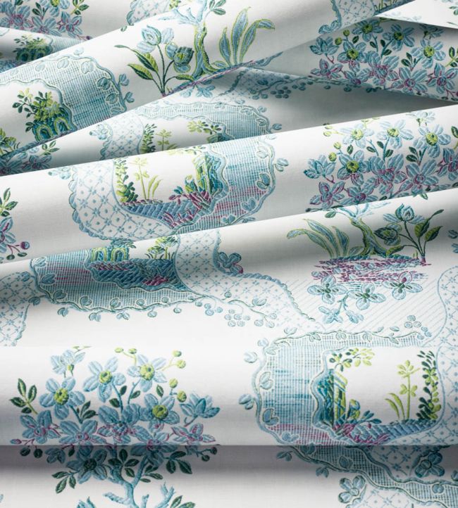 Antoinette Wallpaper - Blue & Plum - Anna French - AT16157 - Premier Wallcovering