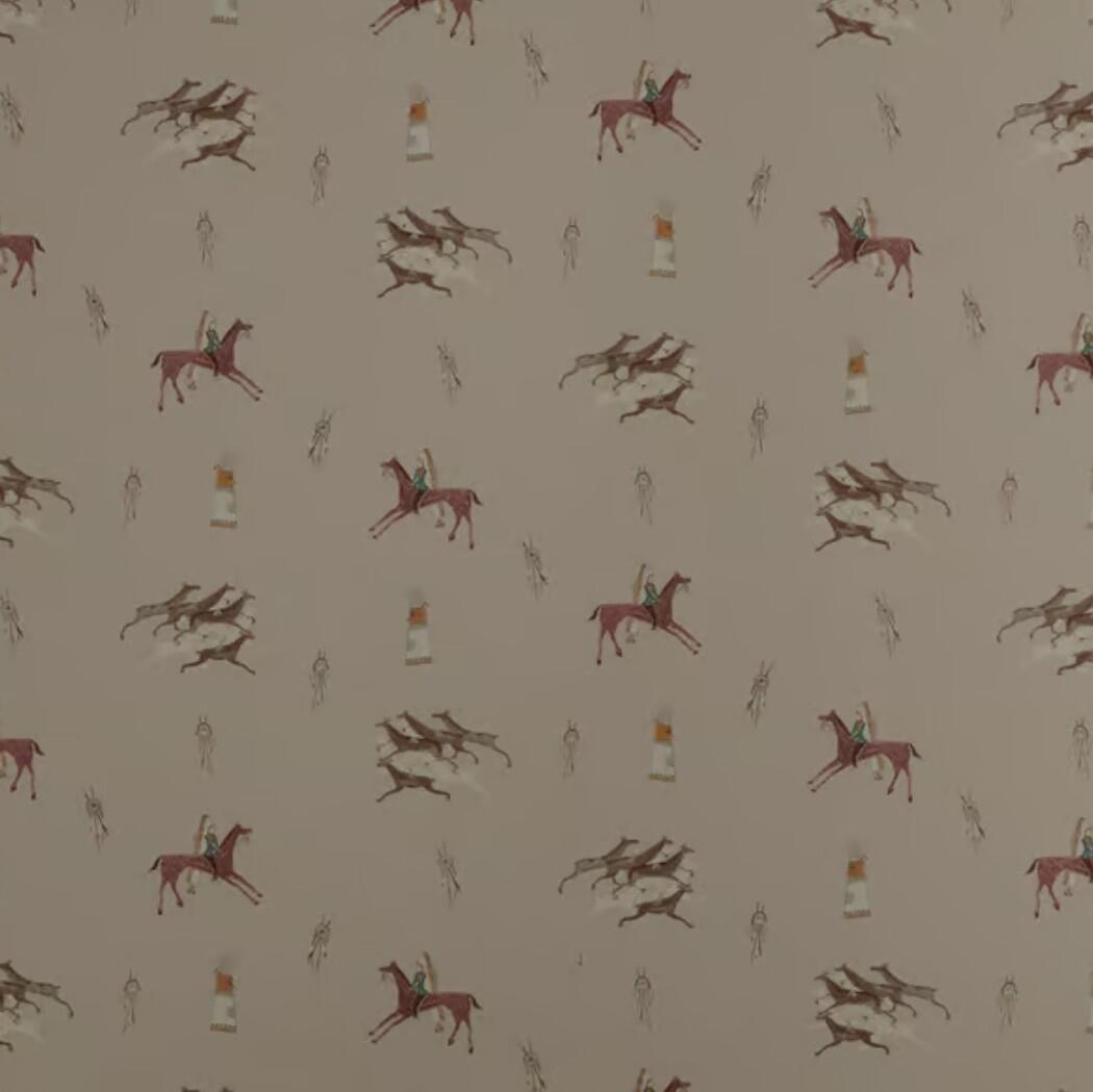 Apache Wallpaper - Sienna - Andrew Martin - KKAPASI - Premier Wallcovering