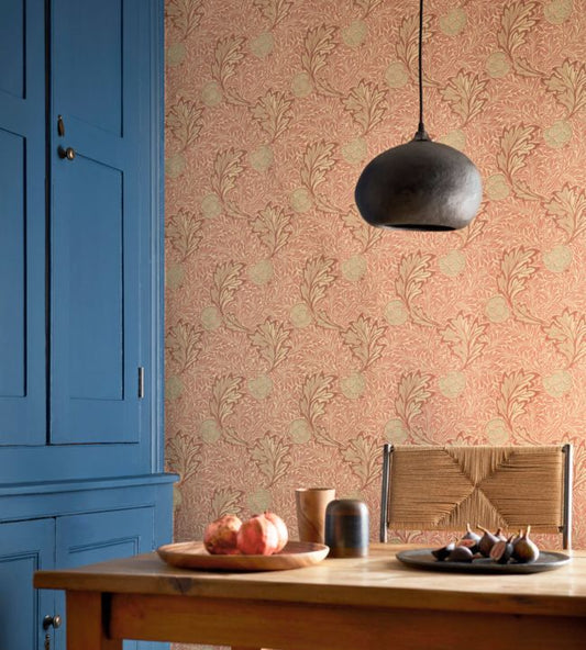 Apple Wallpaper - Rust Gold - 216688 - Morris & Co - Premier Wallcovering