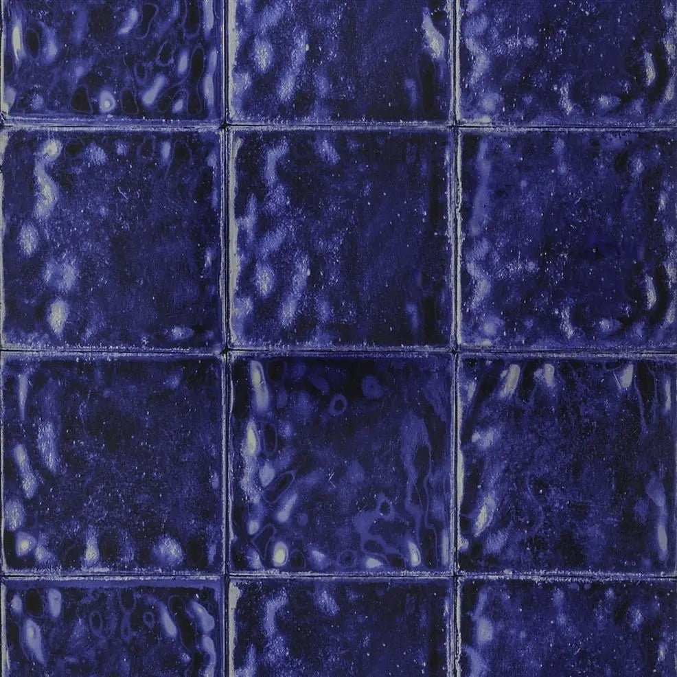 Aquarelle Wallpaper - Cobalt - PDG646/01 - Designers Guild - Premier Wallcovering