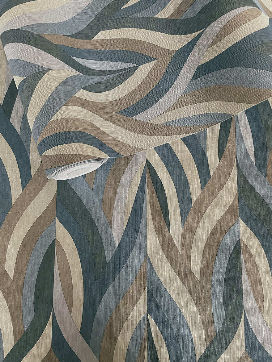 Arabesque Wallpaper - Blue - Holden Décor - 36372 - Premier Wallcovering