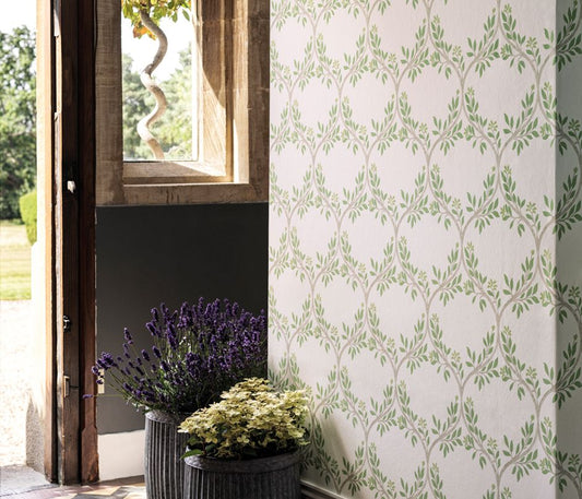 Arber Wallpaper - Green - Nina Campbell - NCW4495 - 02 - Premier Wallcovering