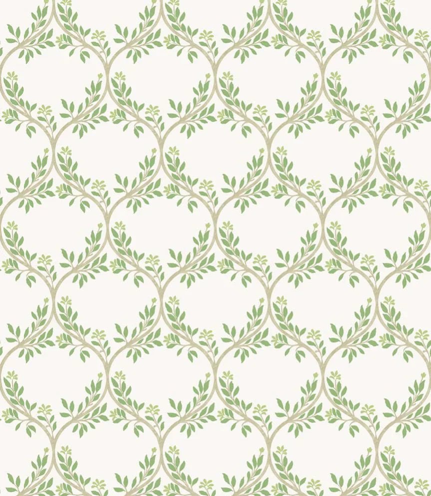 Arber Wallpaper - Green - Nina Campbell - NCW4495 - 01 - Premier Wallcovering