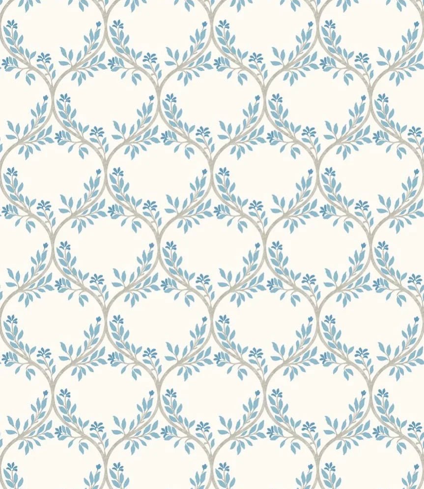 Arber Wallpaper - Blue - Nina Campbell - NCW4495 - 04 - Premier Wallcovering