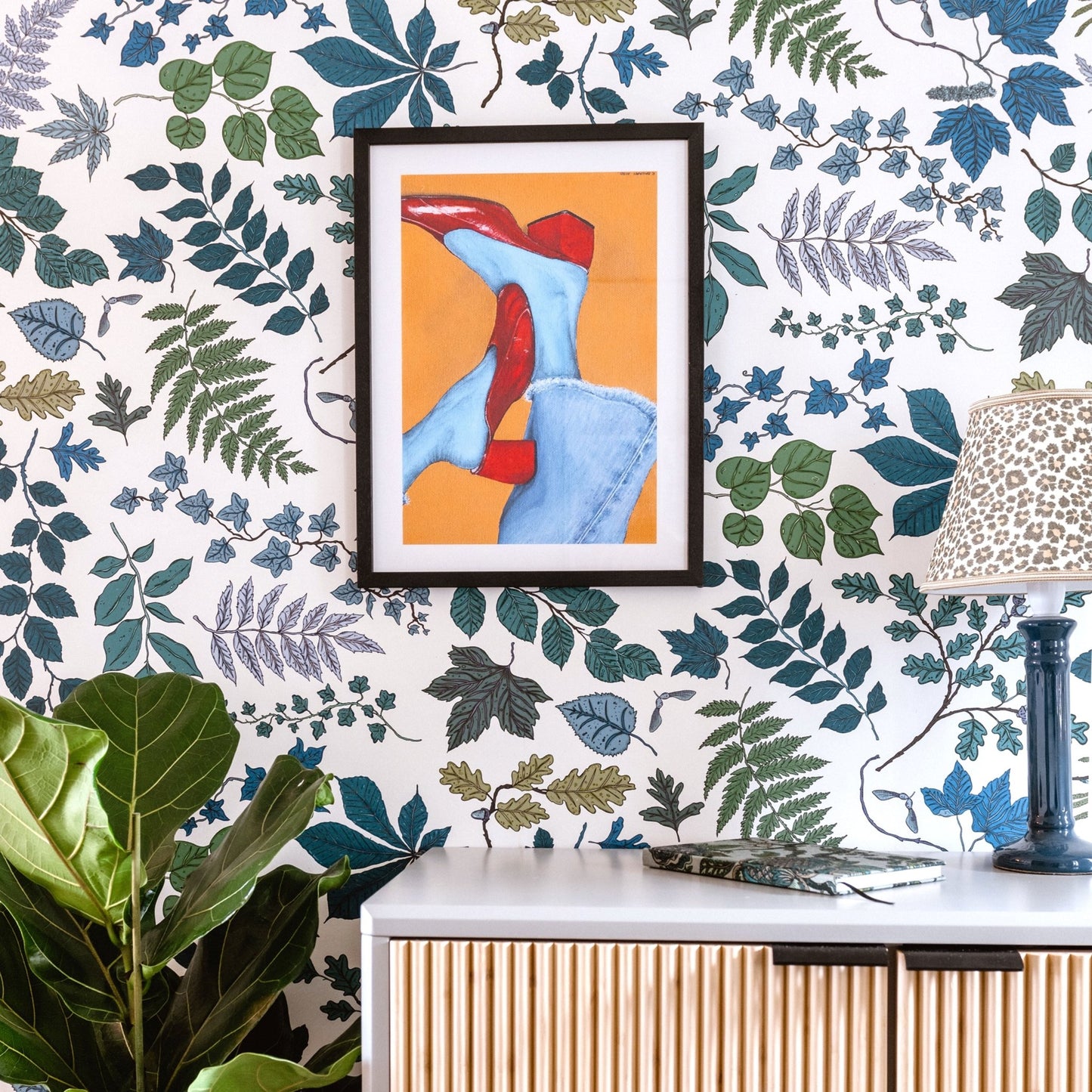 Arbor Wallpaper - Azure - Wear The Walls - ARAB807652 - Premier Wallcovering