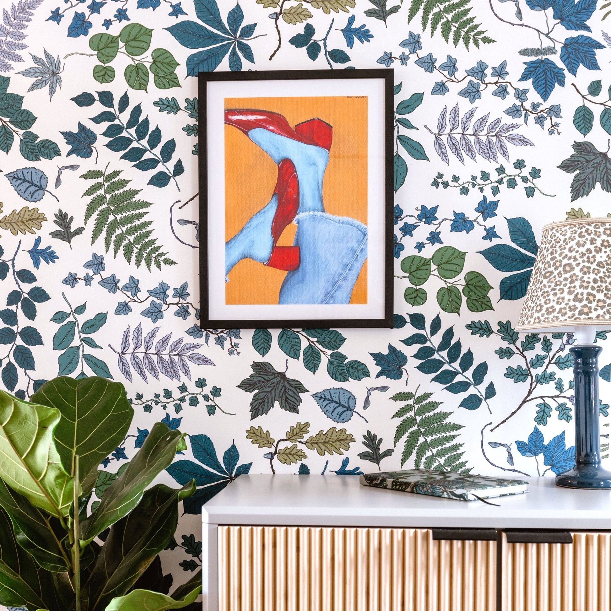 Arbor Wallpaper - Azure - Wear The Walls - ARAB807652 - Premier Wallcovering