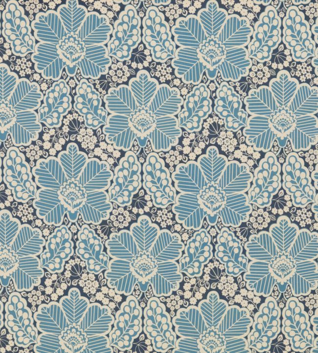 Arbour Fabric - Indigo - Baker Lifestyle - PP50479 - 1 - Premier Wallcovering
