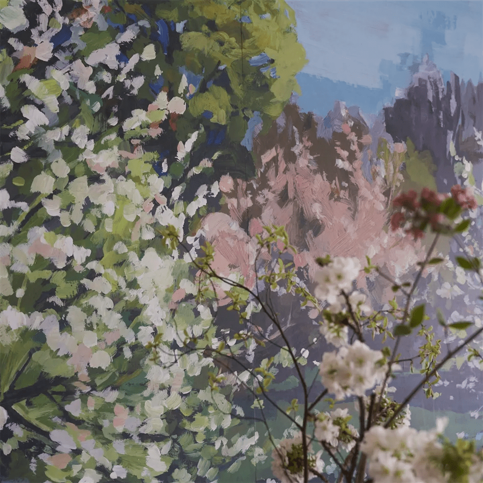 Arbre De Printemps Wallpaper - Celadon - PDG1180/01 - Designers Guild - Premier Wallcovering