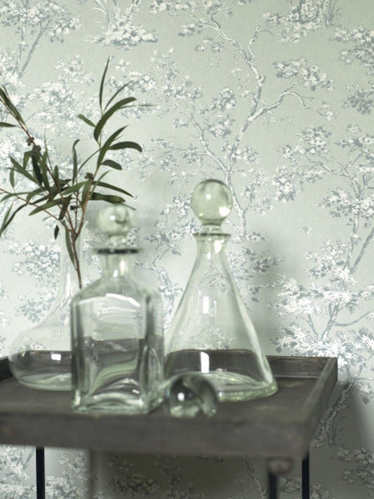 Arbre Fontainebleau Wallpaper - Black - Casadeco - 81525205 - Premier Wallcovering